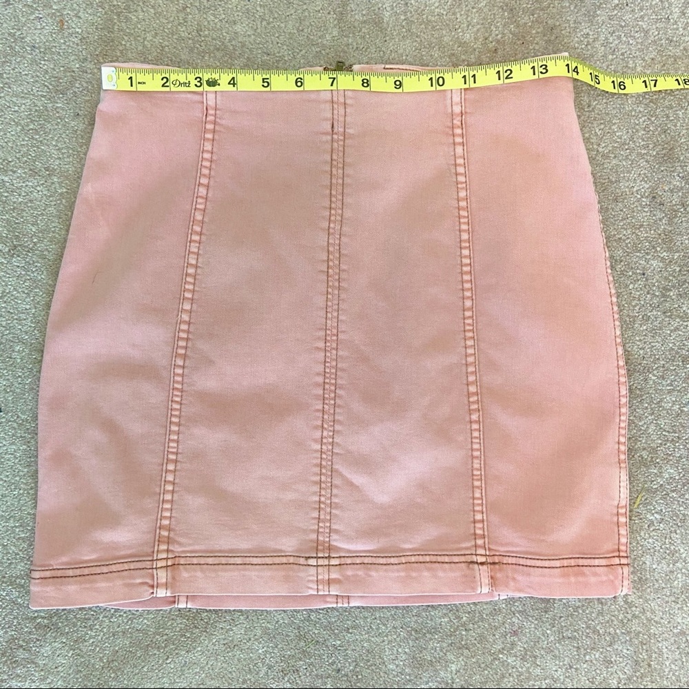 Free People *Solid Blush* Mini Skirt - Picture 4 of 5